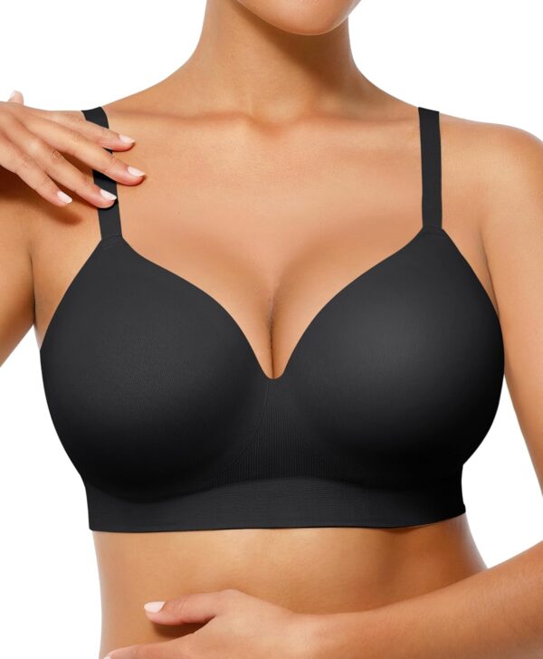 FeelinGirl Wireless Push Up Bra for Women, Seamless Comfort ... - Image 2