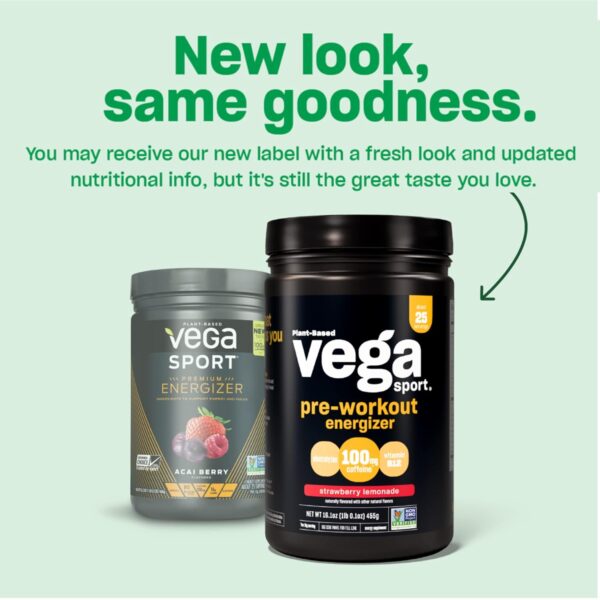 Vega Sport Pre-Workout Energizer, Strawberry Lemonade - Pre ... - Image 4