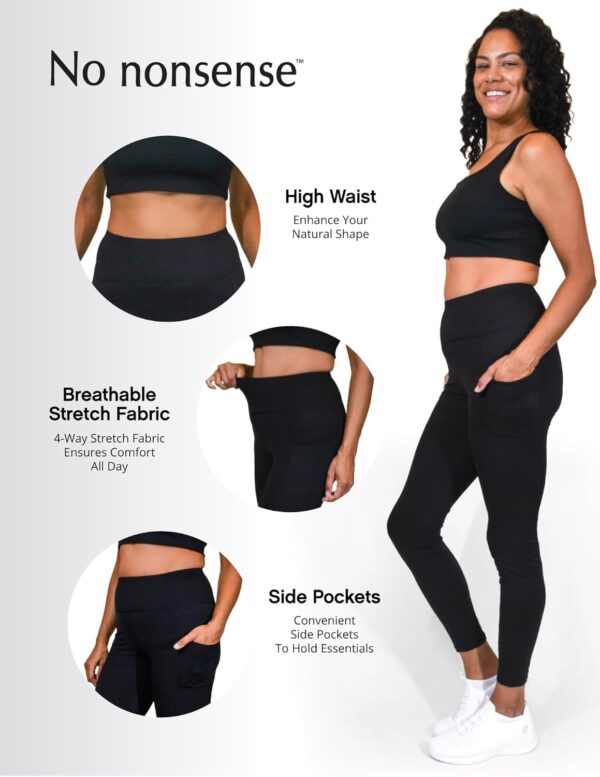No nonsense Leggings for Women with Tummy Control and Pocket... - Image 7
