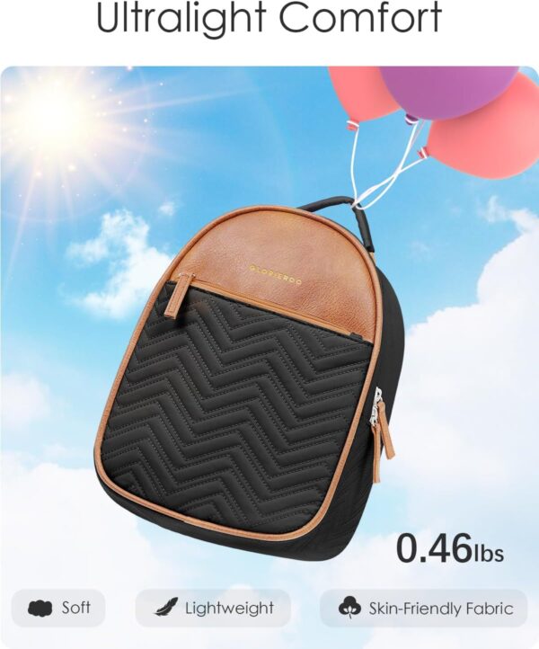 Insulated Lunch Box Bag for Women - Adult Vegan Leather Ligh... - Image 5