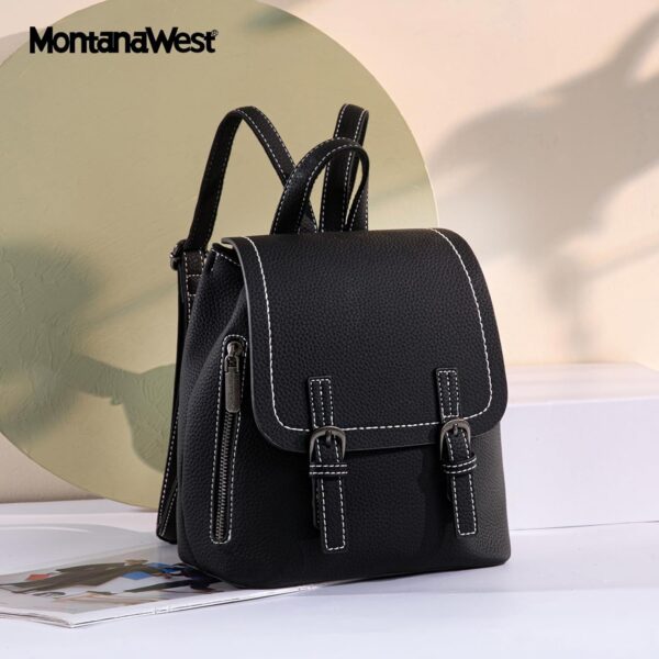 Montana West Mini Backpack Purse for Women Vegan Leather Sma... - Image 3