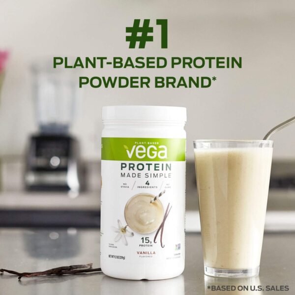 Vega Protein Made Simple Protein Powder, Vanilla - Stevia Fr... - Image 6