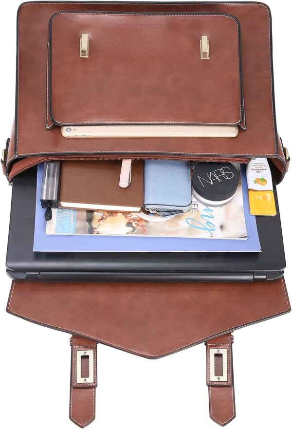 ECOSUSI Backpack for Women Briefcase Messenger Laptop Bag Ve... - Image 5