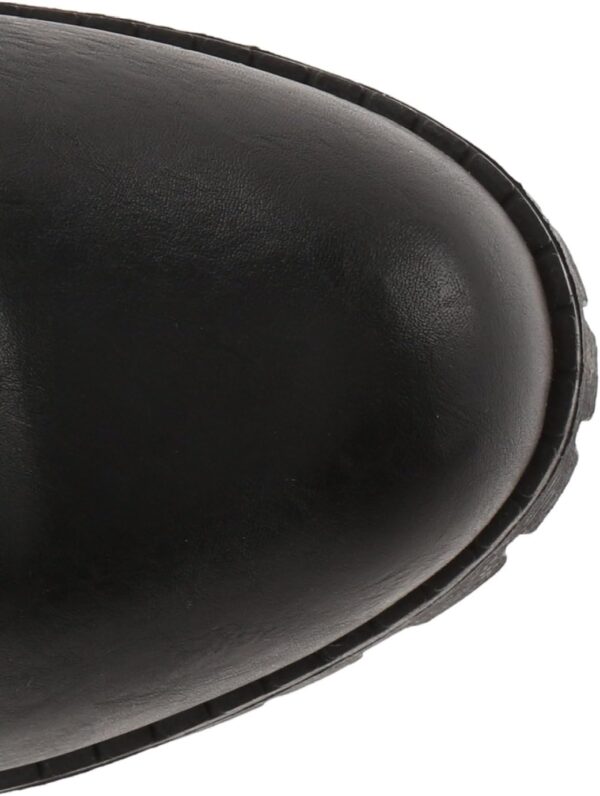 Soda Malia Round Toe Stacked Lug Heel Lace Up Ankle Booties - Image 6