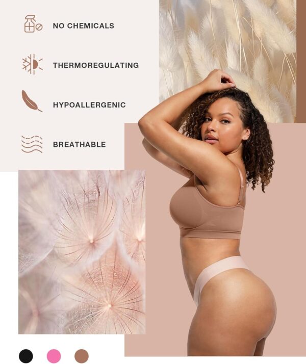 Women's Wireless Sculpt Bra Stretch Comfort Bralettes No Und... - Image 4