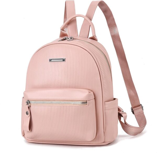 I IHAYNER Women Vegan Leather Fashion Backpack Purse for Wom... - Image 2