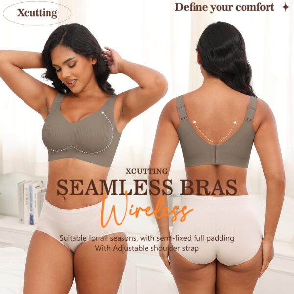Plus Size Bras for Women No Underwire Full Coverage Everyday... - Image 6