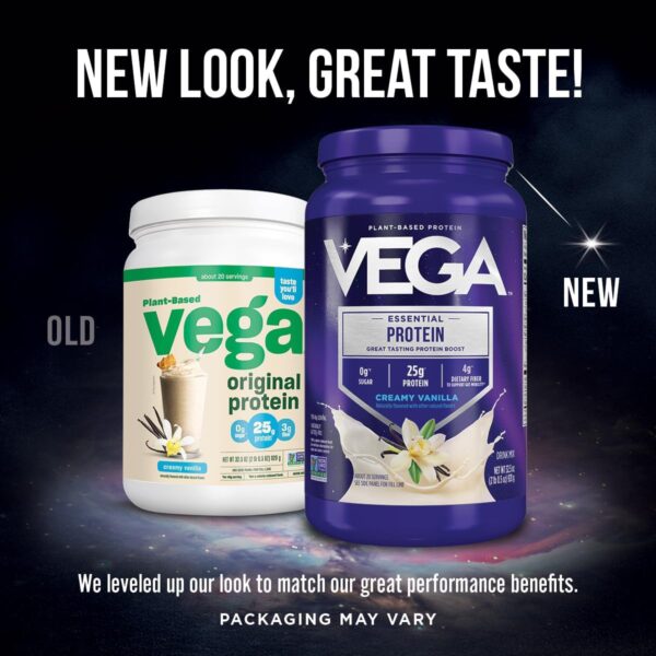 Vega Original Protein Powder, Creamy Chocolate Plant Based P... - Image 4