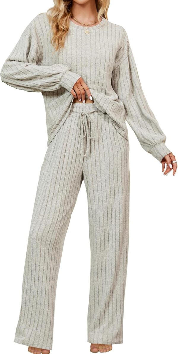 Blooming Jelly Womens Lounge Set Cute Long Sleeve Pajama Set... - Image 2