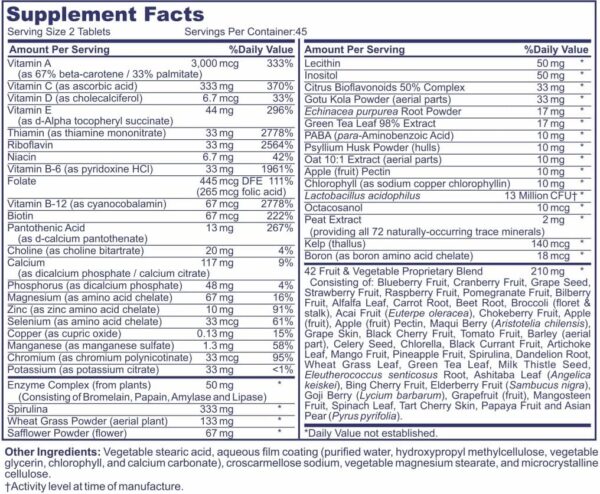 Life's Vitality Vegan Multivitamin for Men & Women – Non-GMO... - Image 3