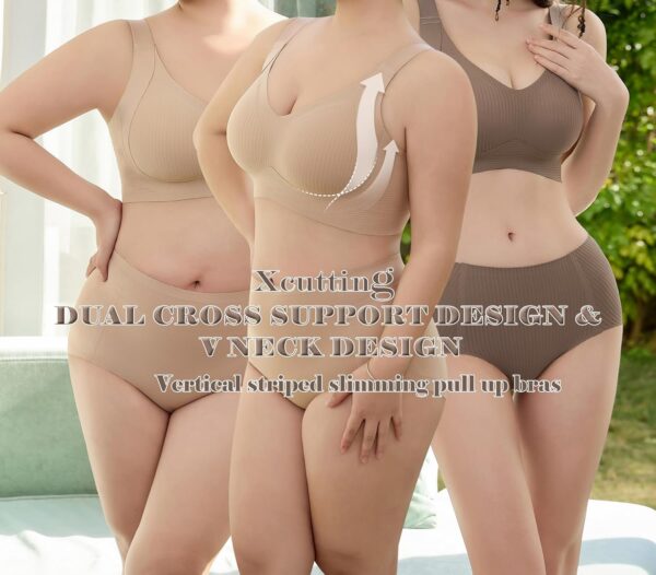 Plus Size Bras for Women No Underwire Full Coverage Everyday... - Image 5