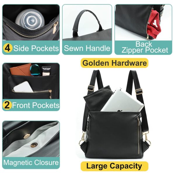 Diaper bag, Leather Diaper Bag Backpack by MF Store, Diaper ... - Image 5