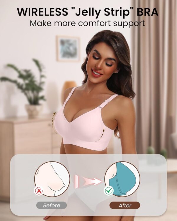 Comfortable Seamless Full Coverage Bra for Women Wireless Br... - Image 4