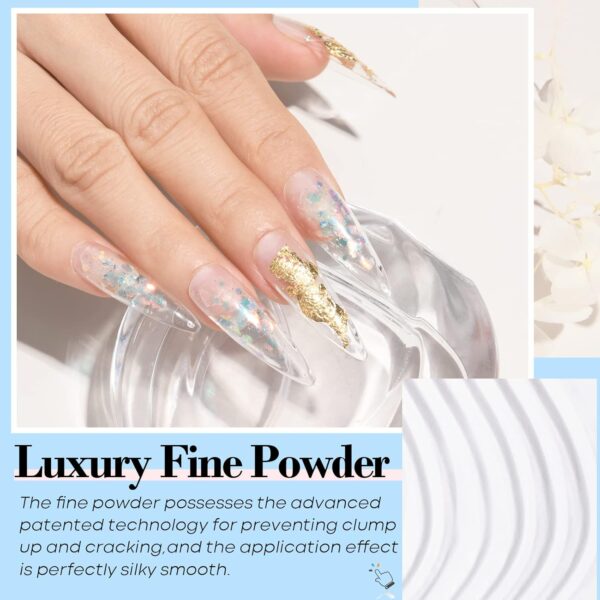 AZUREBEAUTY Clear Dip Powder for Nails, Essential Transparen... - Image 8