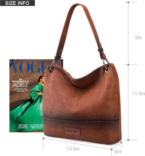 Wrangler Hobo Bags for Women Vegan Leather Top Handle Should... - Image 8