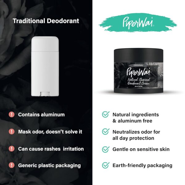 PiperWai Natural Deodorant for Women & Men | Aluminum Free w... - Image 6