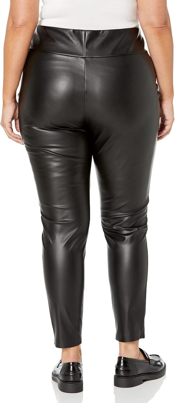 The Drop Women's Owen Vegan Leather Pull-On Legging - Image 6