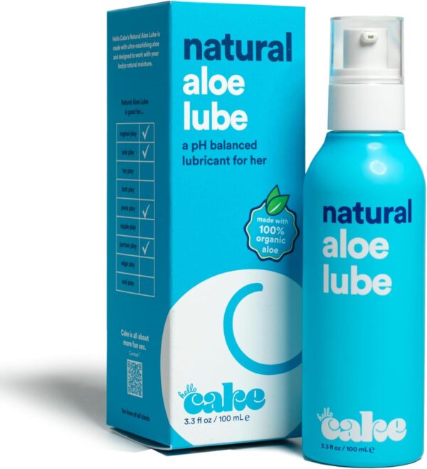 Hello Cake Natural Lube - Aloe-Based Organic Personal Lubric... - Image 2