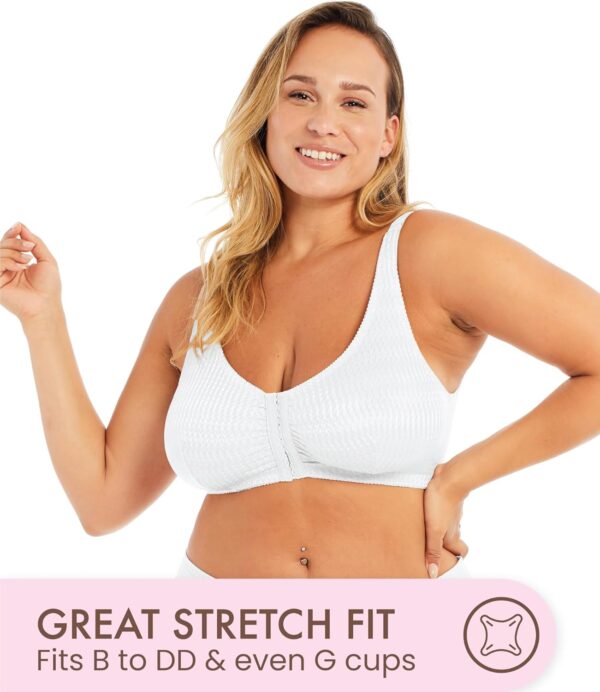 Carole Martin Wirefree Front Closure Bra for Women with Adju... - Image 7