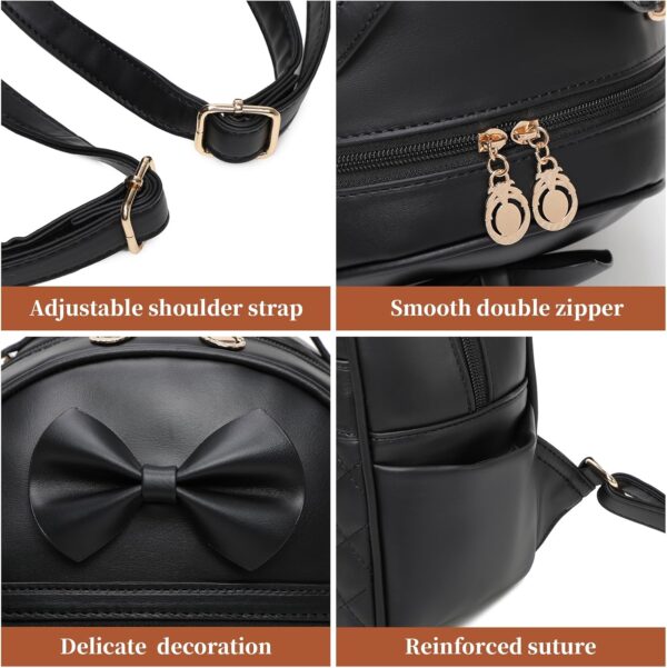 I IHAYNER Cute Little Backpack Purse with Bow Mini Backpack ... - Image 6