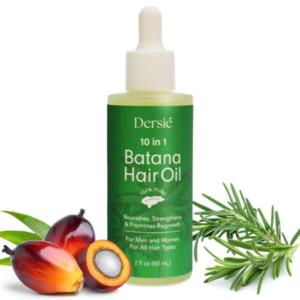 Hair Growth Oil with Batana and Rosemary: 10-in-1 Veganic & ... - Image 2