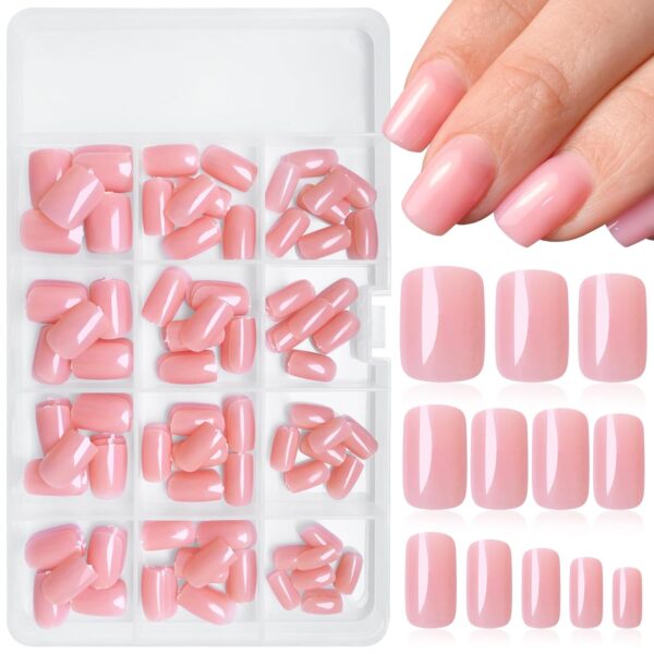 LoveOurHome 240pc Square Press on Nails Short Fake Nails Nud... - Image 7
