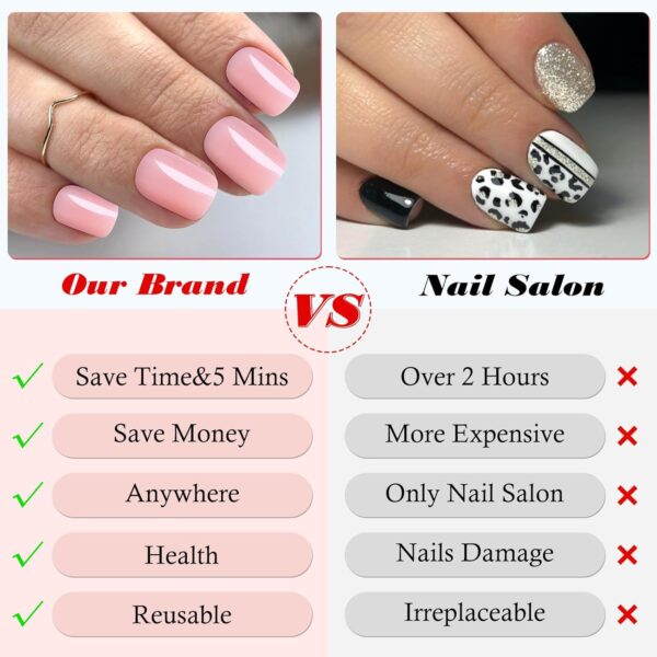 LoveOurHome 240pc Square Press on Nails Short Fake Nails Nud... - Image 5