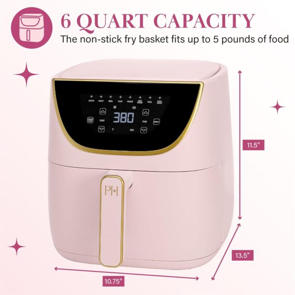 Paris Hilton Air Fryer, Large 6-Quart Capacity, Nonstick Mad... - Image 9