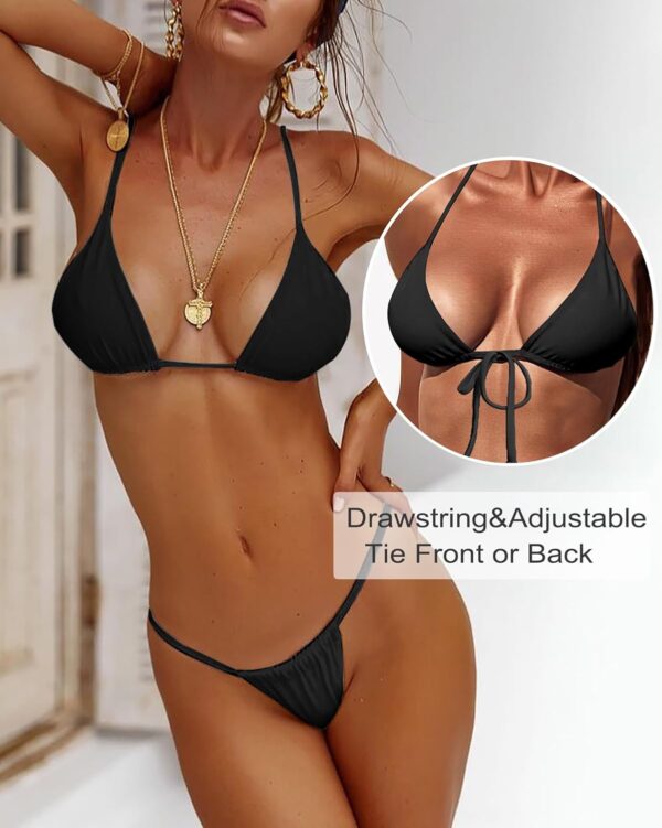 XUNYU Thong Bikini Sets for Women - Brazilian Micro String B... - Image 6