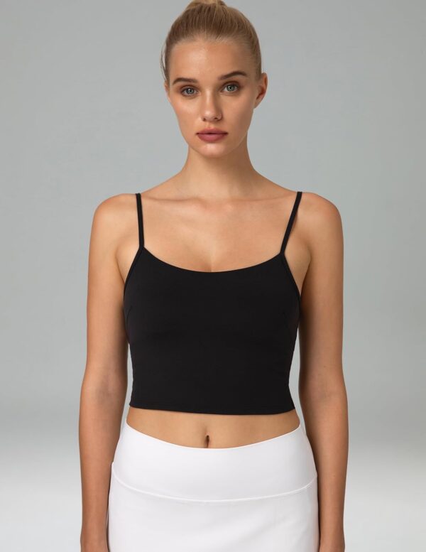 Colorfulkoala Women's Dreamlux Crop Tank Tops with Built in ... - Image 3