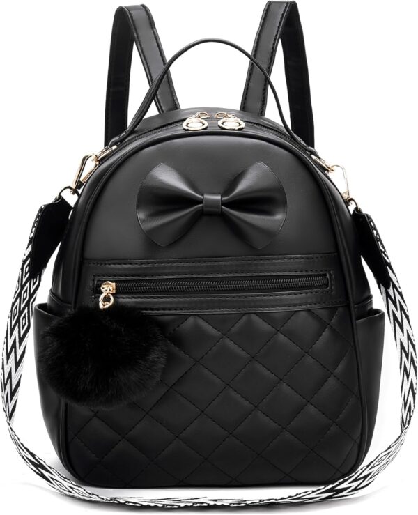 I IHAYNER Cute Little Backpack Purse with Bow Mini Backpack ... - Image 2