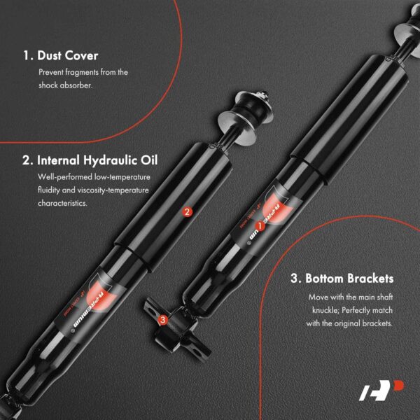 A-Premium Front Pair (2) Shock Absorber Compatible with Ford... - Image 4