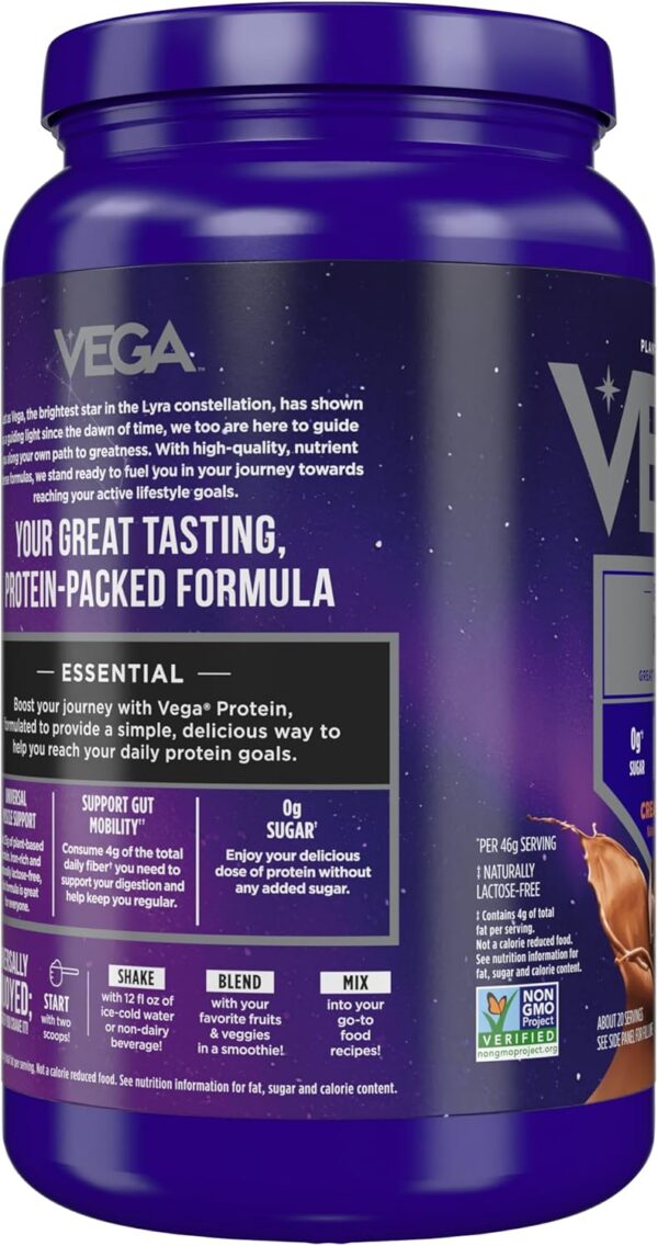 Vega Original Protein Powder, Creamy Chocolate Plant Based P... - Image 5