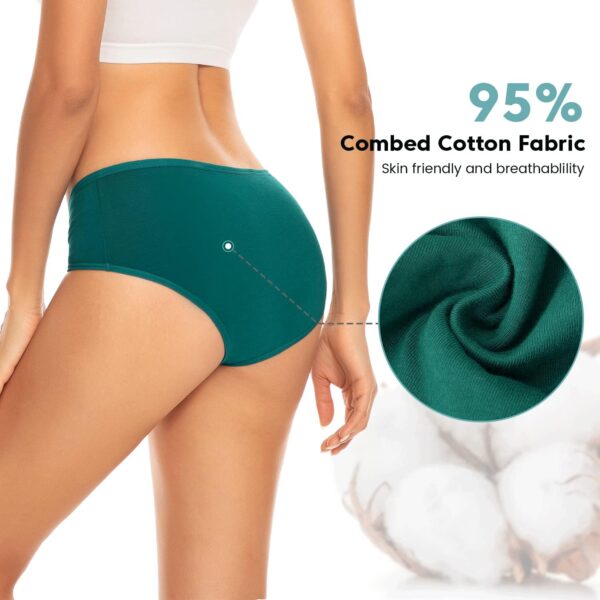Benirap Womens Underwear Soft Cotton Hipster Panties Breatha... - Image 3