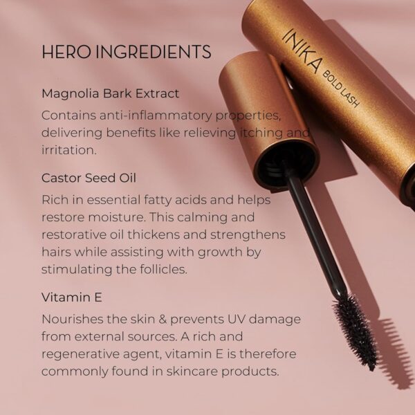 INIKA Organic Bold Lash Mascara, Vegan and Non-Toxic, Amplif... - Image 4