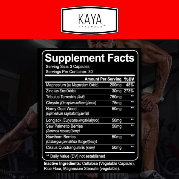 Kaya Naturals Ultra Testosterone - Men's Testosterone Booste... - Image 3