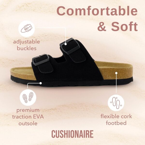 CUSHIONAIRE Women's Lane Cork Footbed Sandal With +Comfort - Image 5