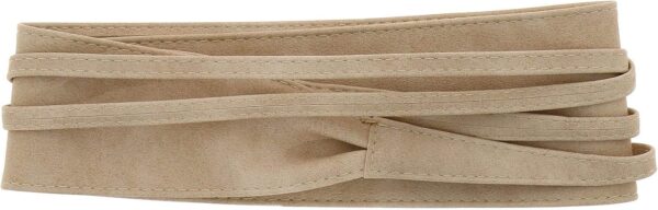 FASHIONGEN - Woman leatherette waisband Obi Belt, MICA - Image 6