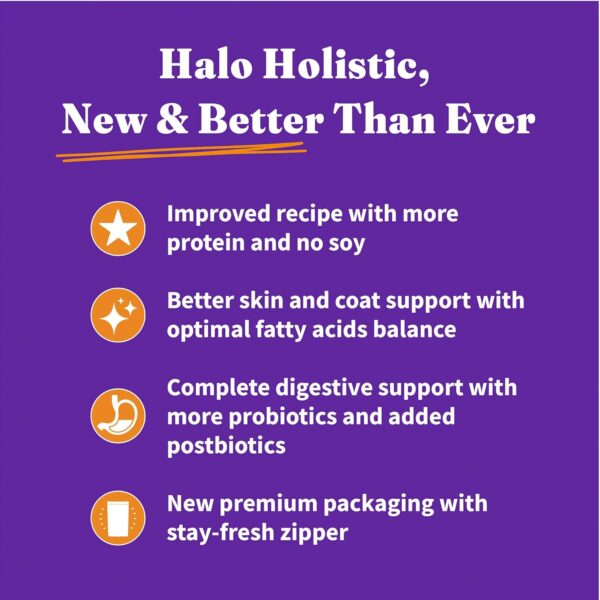 Halo Holistic Dog Food, Complete Digestive Health Cage-Free ... - Image 10