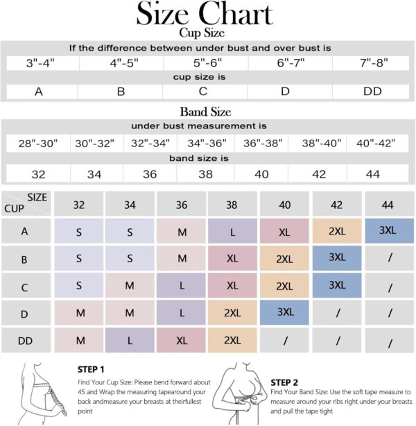 OEAK Womens Push Up Everyday Bras Comfortable Wireless Brale... - Image 6