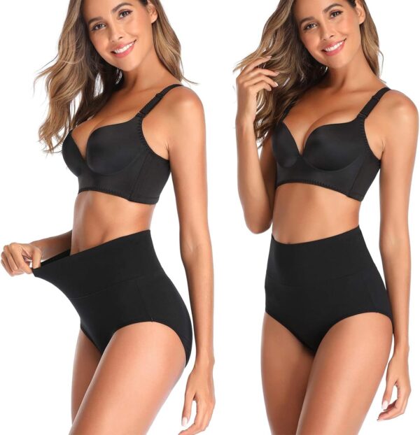 Women's High Waist Cotton Underwear Stretch Briefs Soft Comf... - Image 5
