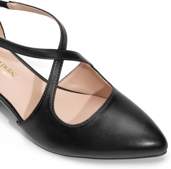 DREAM PAIRS Women's Chunky Heels Dress Pumps Closed Pointed ... - Image 5