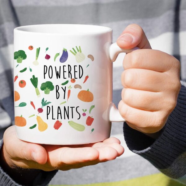 Retreez Funny Mug - Powered By Plants Vegan Vegetarian 11 Oz... - Image 6