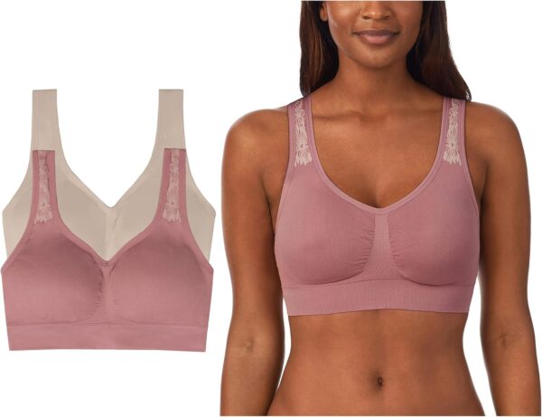 ELLEN TRACY Women's Underwear, Seamless Wirefree Bra, Bralet... - Image 2