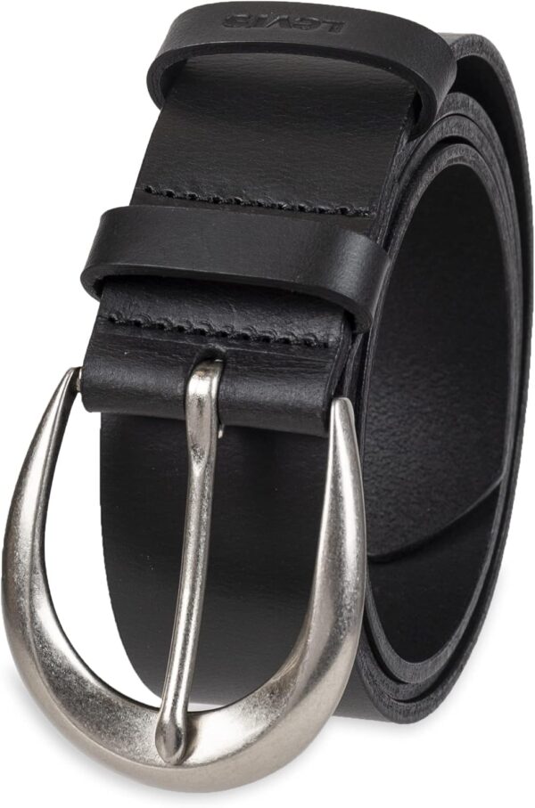 Levi's Women's Casual Soft Leather Jean Belt with Rounded Bu... - Image 3