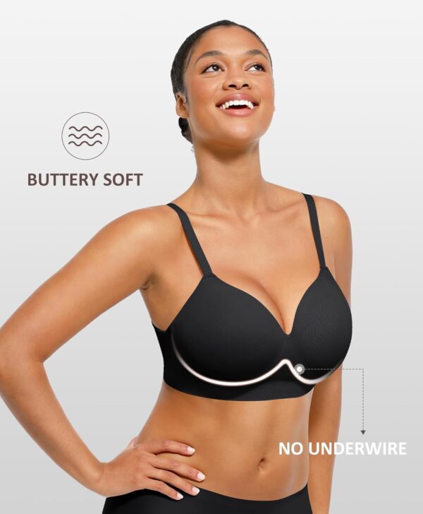 FeelinGirl Wireless Push Up Bra for Women, Seamless Comfort ... - Image 4