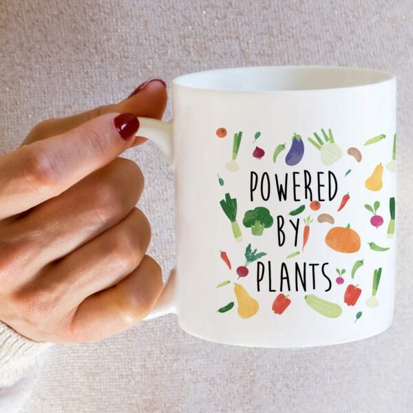Retreez Funny Mug - Powered By Plants Vegan Vegetarian 11 Oz... - Image 7