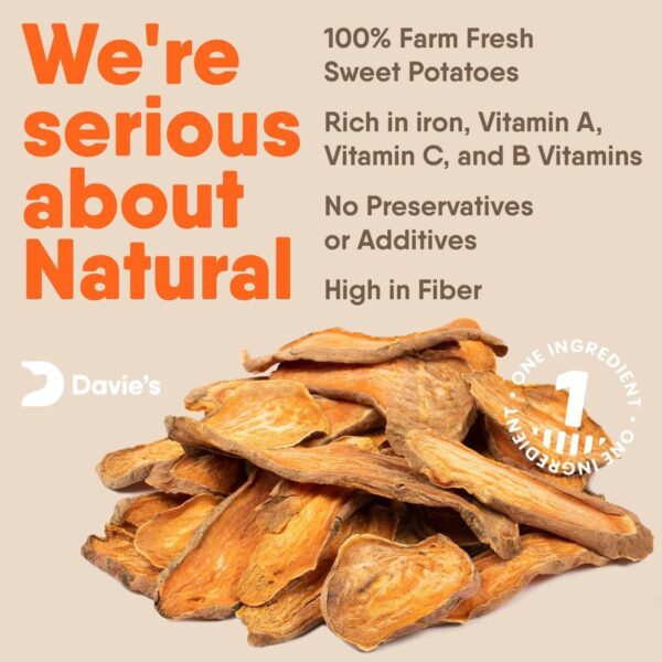 Davie's Sweet Potato Dog Treats - Healthy Dog Treats Made in... - Image 5