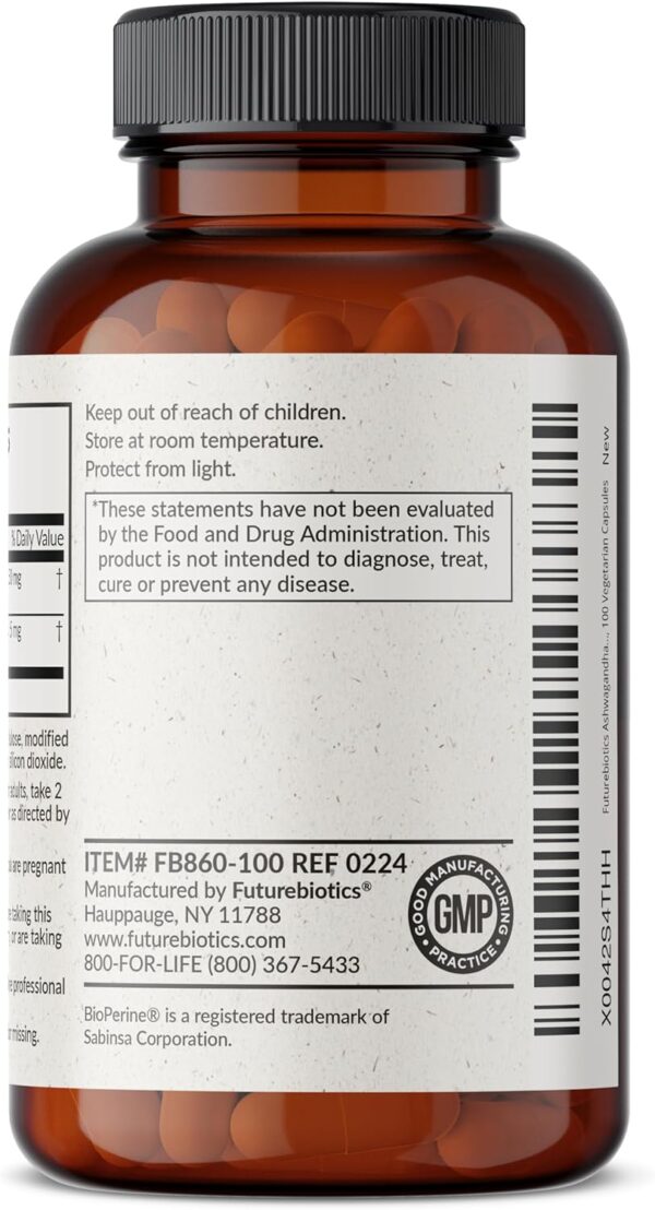 Futurebiotics Ashwagandha Extra Strength Stress & Mood Suppo... - Image 8