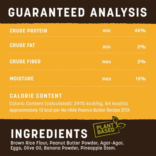 Earth Animal No Hide Stix Peanut Butter Flavored Natural Raw... - Image 6